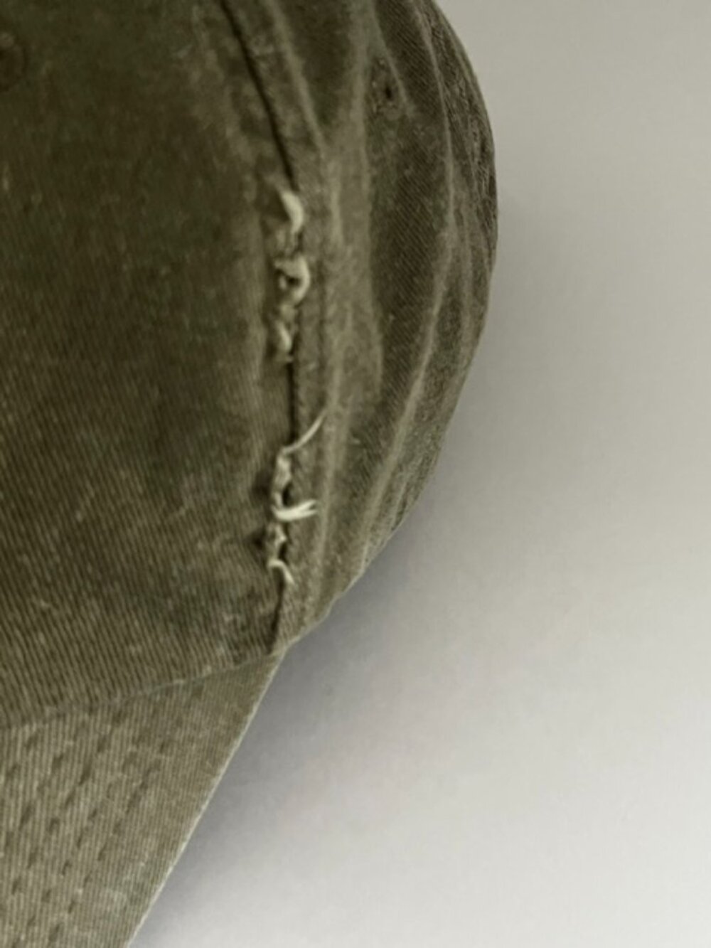 Disney Parks Mickey Mouse Hat Cap Distressed Olive Army Green Adjustable - Picture 6 of 11